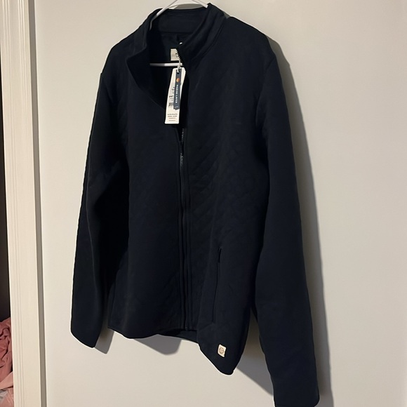 Marine Layer Corbet Full Zip Jacket Navy Heather, NWT - Picture 2 of 7
